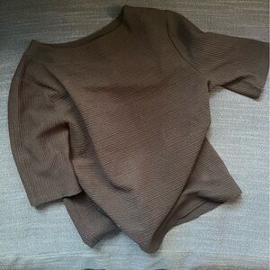 Black Ribbed Knit Sweater from Anthropologie